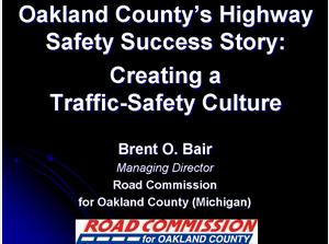 The Road Commission for Oakland County's Highway Safety Success Story