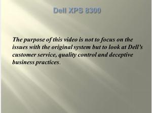 Dell Computer XPS 8300- Deceptive Business Practices