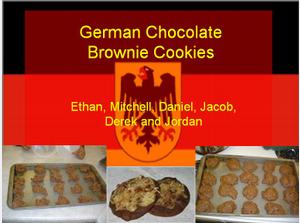 German Chocolate Brownie Cookies