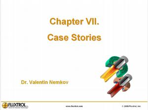 Chap. VII - Case Stories