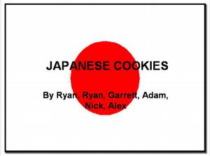 Japanese Cookies