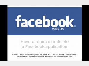 How to remove or delete a Facebook application or app
